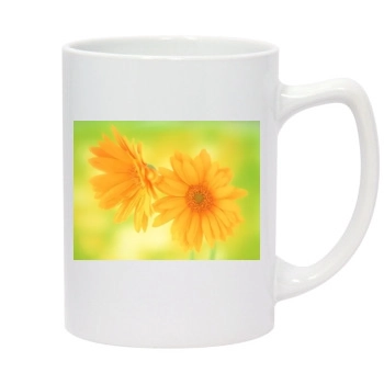 Flowers 14oz White Statesman Mug