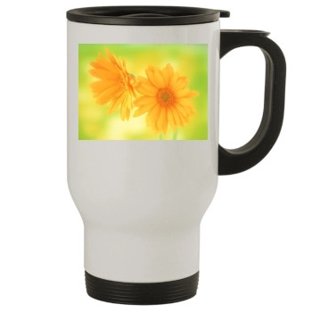 Flowers Stainless Steel Travel Mug