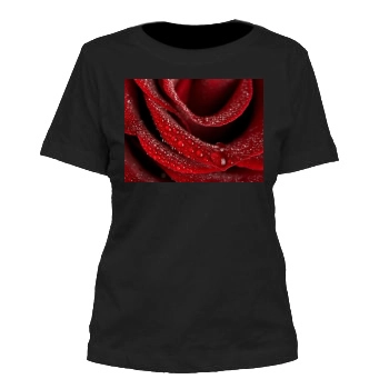 Flowers Women's Cut T-Shirt