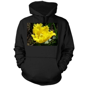 Flowers Mens Pullover Hoodie Sweatshirt