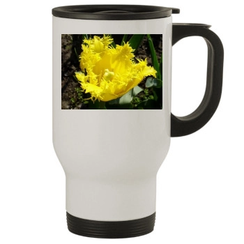 Flowers Stainless Steel Travel Mug