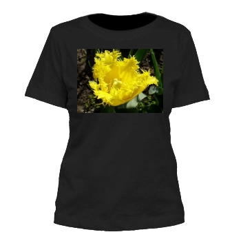 Flowers Women's Cut T-Shirt