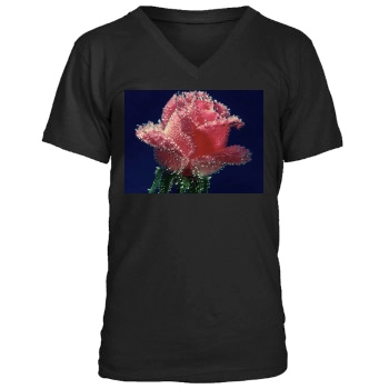 Flowers Men's V-Neck T-Shirt