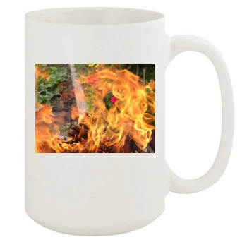 Flowers 15oz White Mug