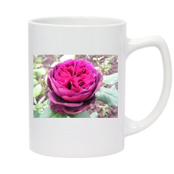 Flowers 14oz White Statesman Mug