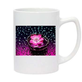 Flowers 14oz White Statesman Mug