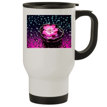 Flowers Stainless Steel Travel Mug