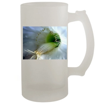 Flowers 16oz Frosted Beer Stein