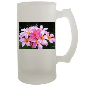 Flowers 16oz Frosted Beer Stein