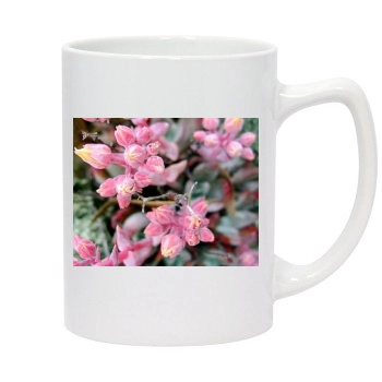 Flowers 14oz White Statesman Mug