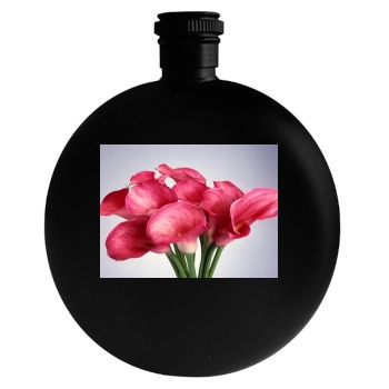 Flowers Round Flask