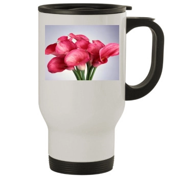 Flowers Stainless Steel Travel Mug