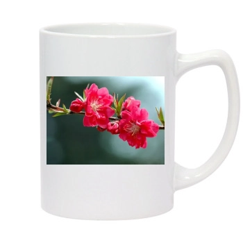 Flowers 14oz White Statesman Mug