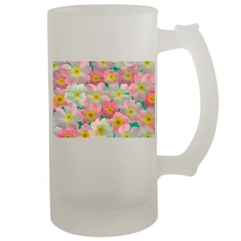 Flowers 16oz Frosted Beer Stein