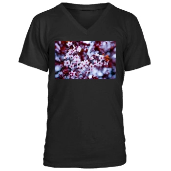 Flowers Men's V-Neck T-Shirt