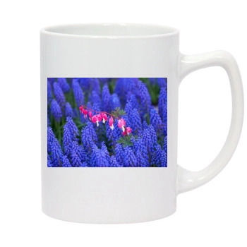 Flowers 14oz White Statesman Mug