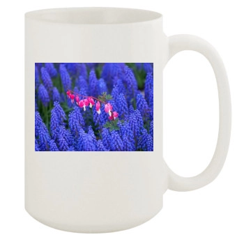 Flowers 15oz White Mug