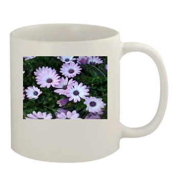 Flowers 11oz White Mug