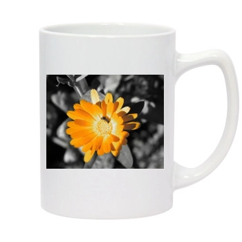 Flowers 14oz White Statesman Mug