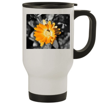 Flowers Stainless Steel Travel Mug