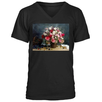 Flowers Men's V-Neck T-Shirt