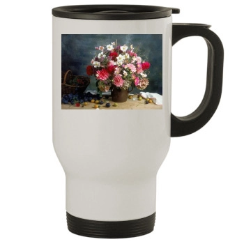 Flowers Stainless Steel Travel Mug