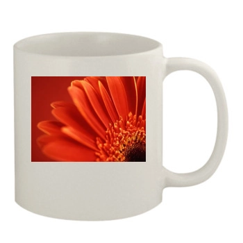 Flowers 11oz White Mug