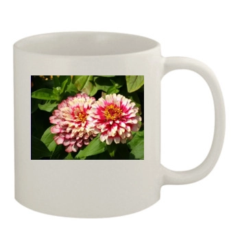 Flowers 11oz White Mug