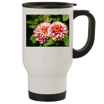 Flowers Stainless Steel Travel Mug