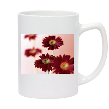 Flowers 14oz White Statesman Mug