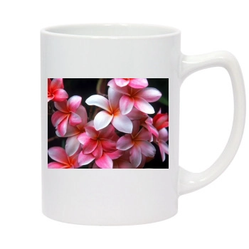 Flowers 14oz White Statesman Mug