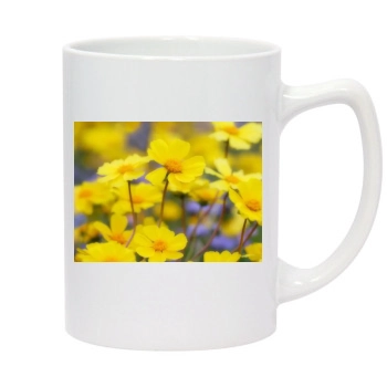 Flowers 14oz White Statesman Mug