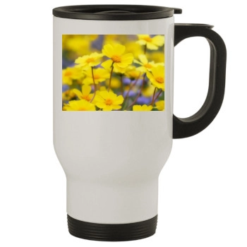 Flowers Stainless Steel Travel Mug