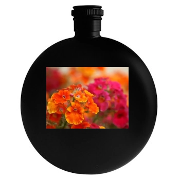 Flowers Round Flask