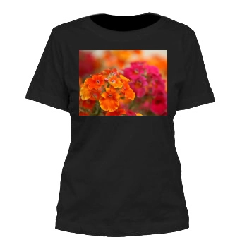 Flowers Women's Cut T-Shirt