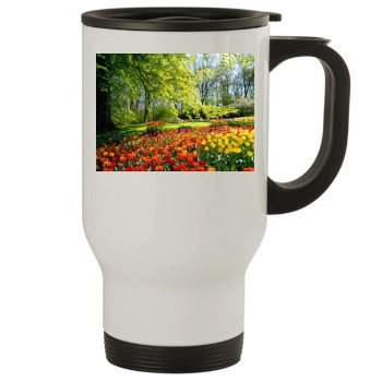 Flowers Stainless Steel Travel Mug