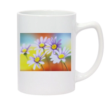 Flowers 14oz White Statesman Mug