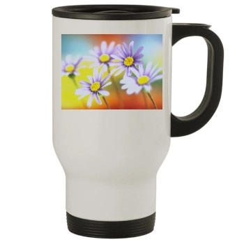 Flowers Stainless Steel Travel Mug