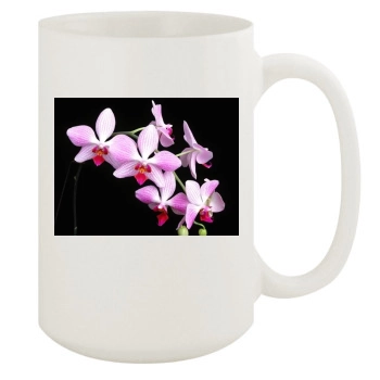 Flowers 15oz White Mug