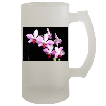 Flowers 16oz Frosted Beer Stein