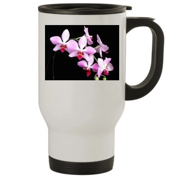 Flowers Stainless Steel Travel Mug