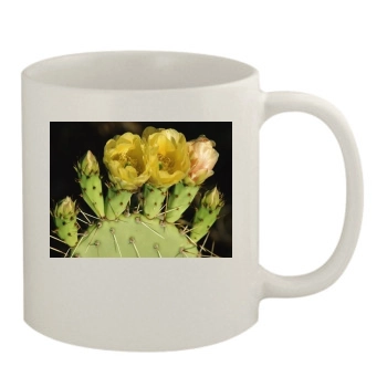 Flowers 11oz White Mug