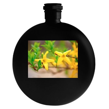 Flowers Round Flask