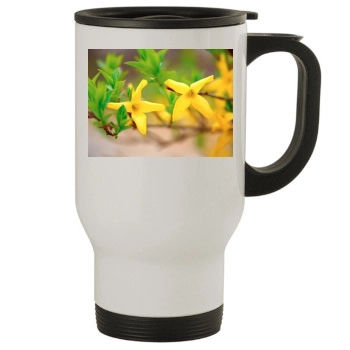 Flowers Stainless Steel Travel Mug