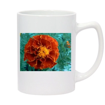 Flowers 14oz White Statesman Mug