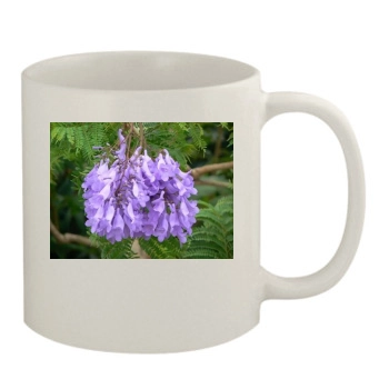 Flowers 11oz White Mug