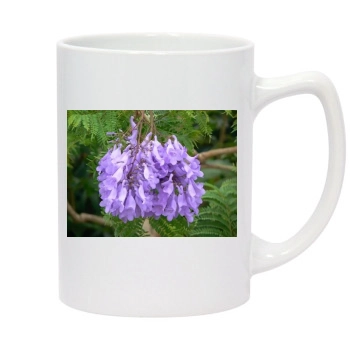 Flowers 14oz White Statesman Mug