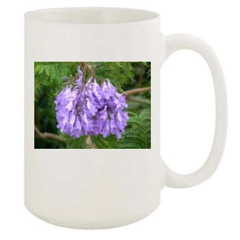 Flowers 15oz White Mug