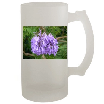 Flowers 16oz Frosted Beer Stein