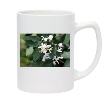 Flowers 14oz White Statesman Mug